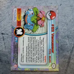 Topps Pokemon Topps Series 1 TV Animation Venusaur 03 1999 - Image 3