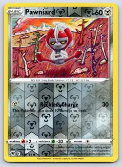 Pawniard 115/189 Astral Radiance Reverse Holo Pokemon NM - Image 1