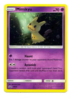 Mimikyu SM29 Cosmos Holo Black Star Promo Sun & Moon Pokemon NM - Image 1