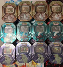 12 Pokemon Triple Whammy Tins Darkrai Tyranitar Slaking Sealed Lot - Image 1