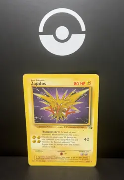 Pokemon TCG Zapdos Fossil Non-Holo Card 30/62 1999 MP - HP - Image 2