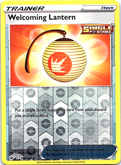 Welcoming Lantern 156/198 Reverse Holo Pokemon Chilling Reign Near Mint - Image 1