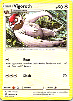 Vigoroth 169/236 Pokemon Unified Minds Regular Light Play - Image 1