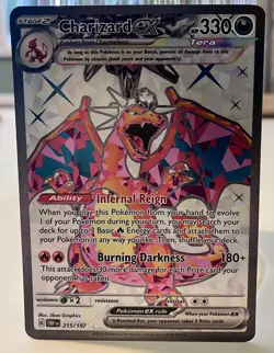 Pokemon TCG - Charizard EX 215 / 197 - Obsidian Flames - Ultra Rare Holo - Image 1