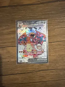 Pokemon TCG Charizard EX Obsidian Flames Holo Ultra Rare Card 215/197 - Image 1