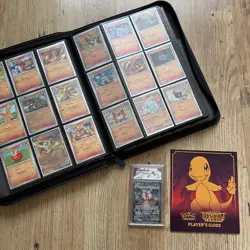Obsidian Flames Master Set 100% Complete In Lictin Binder Graded Charizard 223 - Image 2