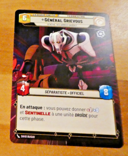 STAR WARS UNLIMITED CARD GAME TCG CARTE General Grievous 002/002 S TWI FR MINT - Image 2