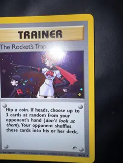 Pokemon Card english The Rocket’s Trap 19/132 Holo Gym Heroes Wizards NM - Image 5