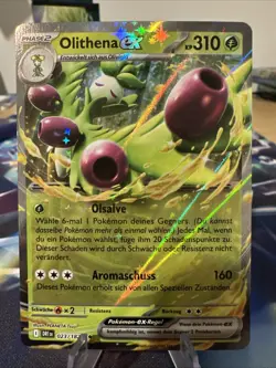 Pokemon Karte Olithena EX DRI 023/182 Ewige Rivalen Near Mint Deutsch - Image 1
