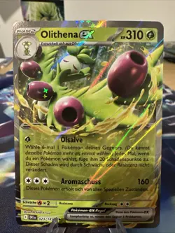 Pokemon Karte Olithena EX DRI 023/182 Ewige Rivalen Near Mint Deutsch - Image 2