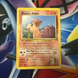 WOTC Pokemon Blaine’s Vulpix 65/132 Gym Heroes Common MP Condition 🔥 - Image 1
