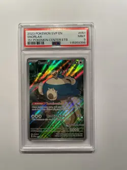 Snorlax - 2023 Pokemon Scarlet Violet 151 Center ETB Promo #051 -- PSA 9 - Image 1