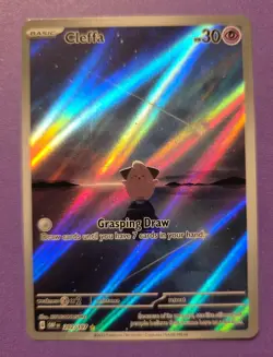 The Pokemon Company Cleffa 202/197 SV03 Obsidian Flames IR Holo English - Image 1