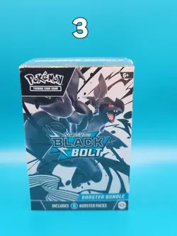 Pokemon TCG Scarlet & Violet—Black Bolt Booster Bundle Box 6 Packs English 2025 - Image 1