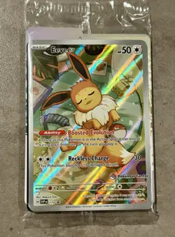 NM Eevee 173 Pokemon Center Stamped SEALED Prismatic Evolutions Black Star Promo - Image 1