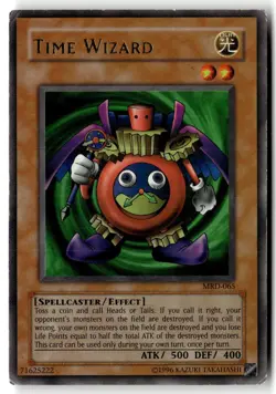 Time Wizard MRD-065 Ultra Rare Metal Raiders Yu-Gi-Oh Unlimited Heavily Played - Image 1