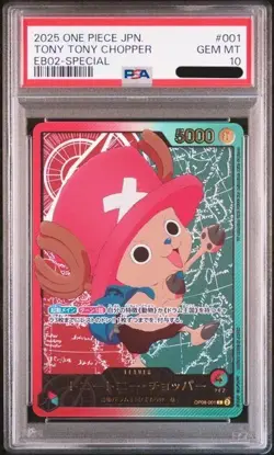 PSA 10 Tony Tony Chopper OP08-001 EB02 SP Anime 25th Collection ONE PIECE Card - Image 1