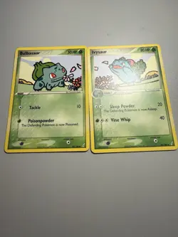 Pokemon Bulbasaur 45/100 and Ivysaur 34/100 | Crystal Guardians - Image 1