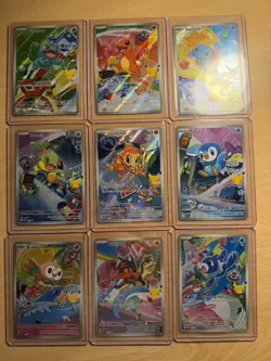 Pokemon TCG First Partner Illustration Collection 2026 Promos Full Set 9 Cards! - Image 1