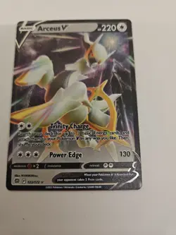 Arceus v Metal Card 122/172. Pk001412 Very Nice - Image 1