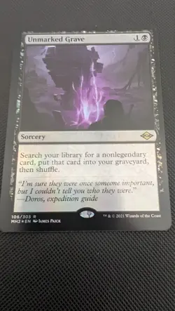 Unmarked Grave Modern Horizons 2 Foil - Image 1