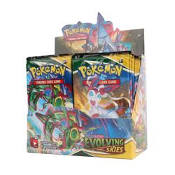 Pokemon TCG Sword & Shield EVOLVING SKIES Booster Box Sealed 36 Packs - Image 1