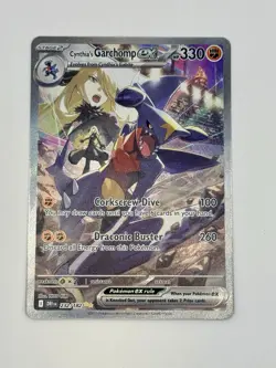 Pokemon TCG Cynthia’s Garchomp EX 232/182 Destined Rivals Mint Condition - Image 1