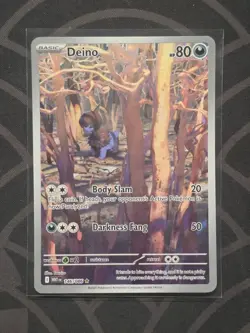 Pokemon Deino 146/086 White Flare Illustration Rare Holo English NM - Image 1