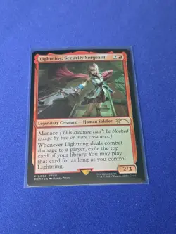 Lightning, Security Sergeant - Final Fantasy Foil Promo - NM P0002 PRM MTG Magic - Image 1