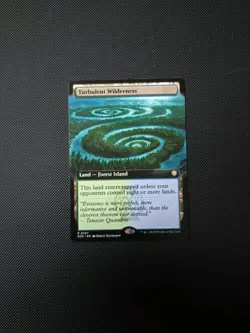 Mtg: Turbulent Wilderness (Extended Art Non-Foil) NM Secrets Of Strixhaven - Image 1