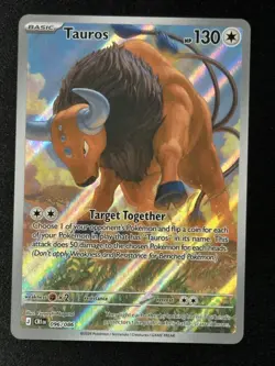 auros 096/086 Illustration Rare 2026 Pokemon Chaos Rising Full Art Card NM - Image 1