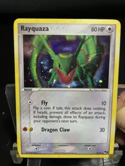 Rayquaza 3/17 Holo LP Pokemon Card POP Series 1 Vintage - Image 2