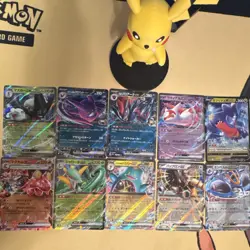 Pokemon TCG Japanese ex 10-Card Lot including Garchomp V NM - Image 1