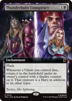 x1 Thunderbolts Conspiracy - Extended Art R MTG Marvel Super Heroes M/NM, Englis - Image 1