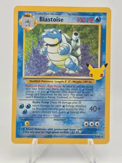 2021 Pokemon Celebrations Blastoise Holo Rare Classic Collection #2/102 NM - Image 1