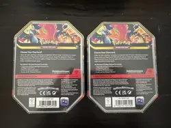 Pokemon TCG Mega Charizard EX Tin (Set of 2 Tins) - NEW and SEALED - Image 2