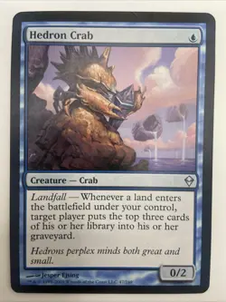 Hedron Crab #47/249 Zendikar Regular MTG- LP - Image 1