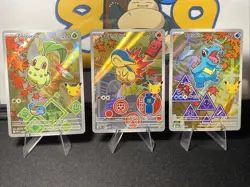 Pokemon First Partner Series 2 - Johto Starter Set Chikorita Cyndaquil Totodile - Image 1