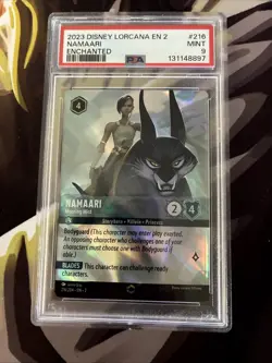 PSA 9 Namaari - Morning Mist Enchanted Disney Lorcana Rise of the Floodborn - Image 1