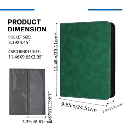 Pokemon Umbreon / Moonbreon 2x2 Green Top Loader Binder 112 Cards Ready to Ship - Image 3
