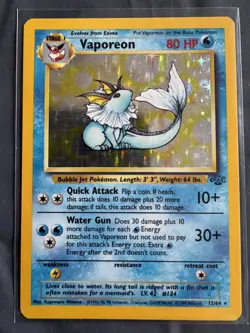 Pokemon TCG VINTAGE JUNGLE SET Eveelutions Jolteon, Flareon & Vaporeon Holos - Image 1