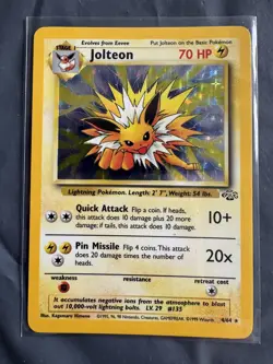 Pokemon TCG VINTAGE JUNGLE SET Eveelutions Jolteon, Flareon & Vaporeon Holos - Image 5