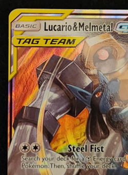 2019 Pokemon Unbroken Bonds Lucario & Melmetal GX #120/214 EX-NM - Image 2