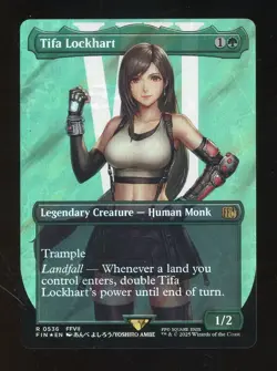 2025 MTG Final Fantasy Borderless Surge Foil #0536 Tifa Lockhart - Image 1