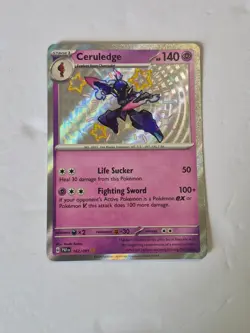 Ceruledge 162/091 Shiny Rare Paldean Fates Pokemon Holo Near Mint - Image 1