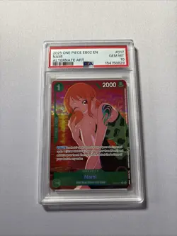 Nami (Alternate Art) EB02-017 Extra Booster: Anime 25th Collection PSA 10 - Image 1