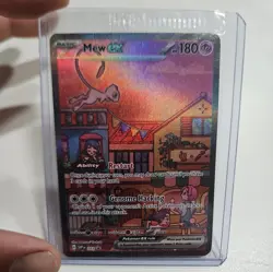 Mew ex SVP 053 Pokemon TCG Scarlet & Violet 151 Black Star Promo Full Art SEALED - Image 1