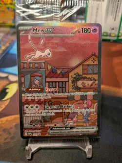 Mew ex SVP 053 Pokemon TCG Scarlet Violet 151 Black Star Promo Full Art SEALED A - Image 1