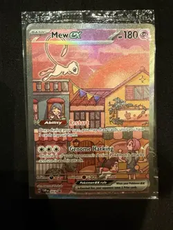 Mew ex SVP 053 Pokemon TCG Scarlet Violet 151 Black Star Promo Full Art SEALED - Image 1