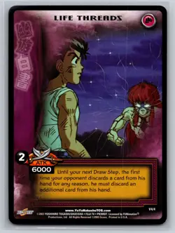 Life Threads V4/4 Yu Yu Hakusho TCG Score 2003 Promo Technique ATK 6000 Card - Image 1